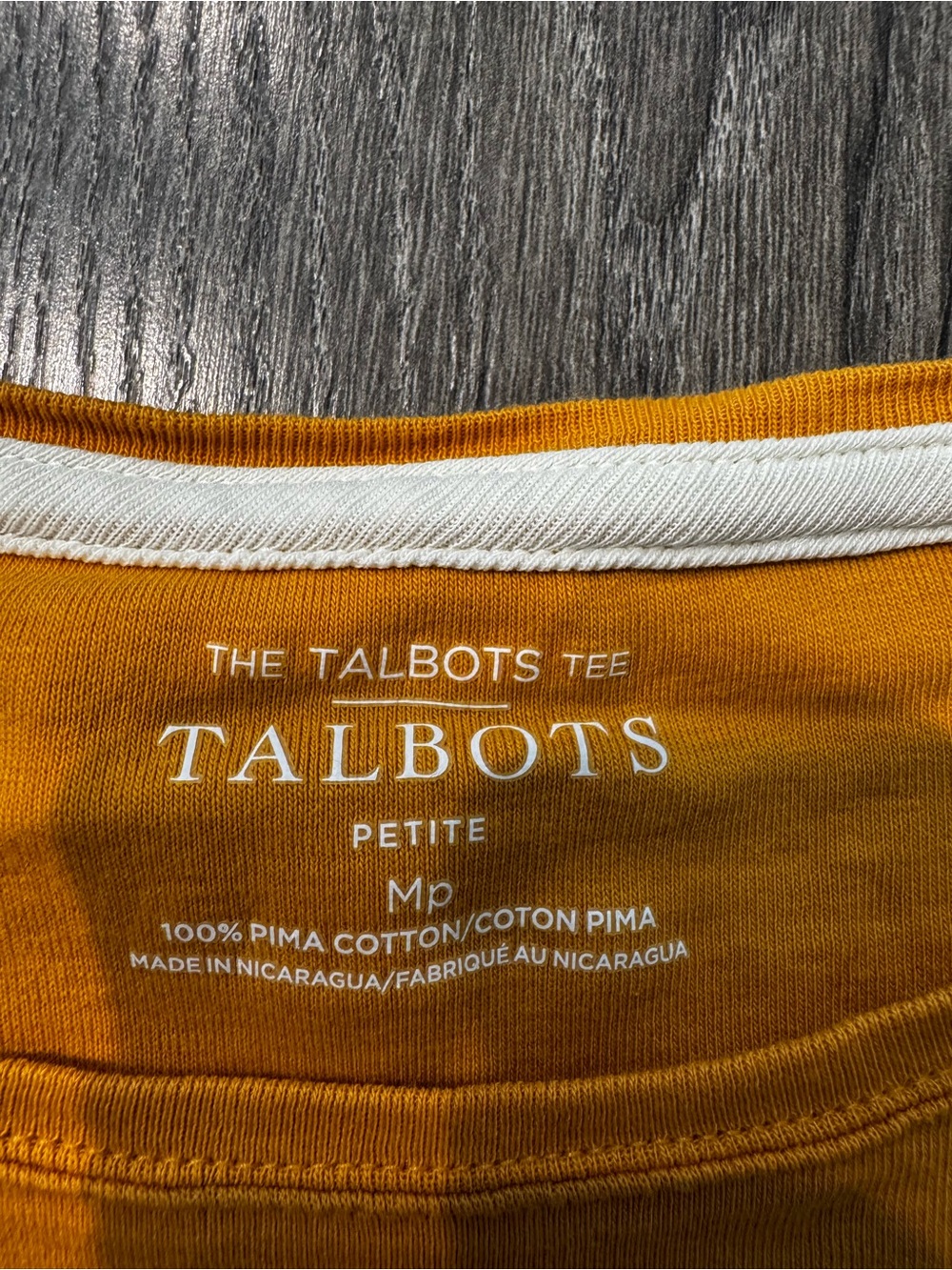 Talbots Women's Long Sleeve Crewneck Top in Golden mustard Yellow size medium P - Picture 6 of 8